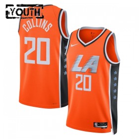 Dres Los Angeles Clippers John Collins Nike 2025-26 City Edition Naranča Swingman - Dječji